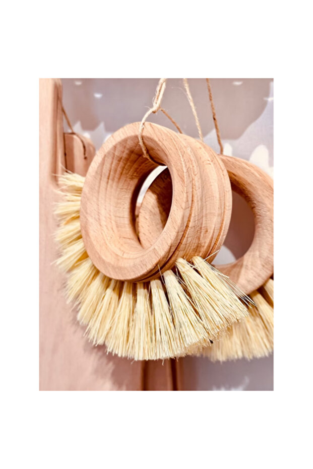 Wooden Vegetable Fruit Washing Brush