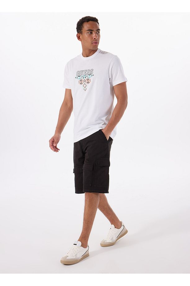 Regular Fit Siyah Erkek Şort M5GD53WGCVAJBLK GO TWILL CARGO SHT - 1