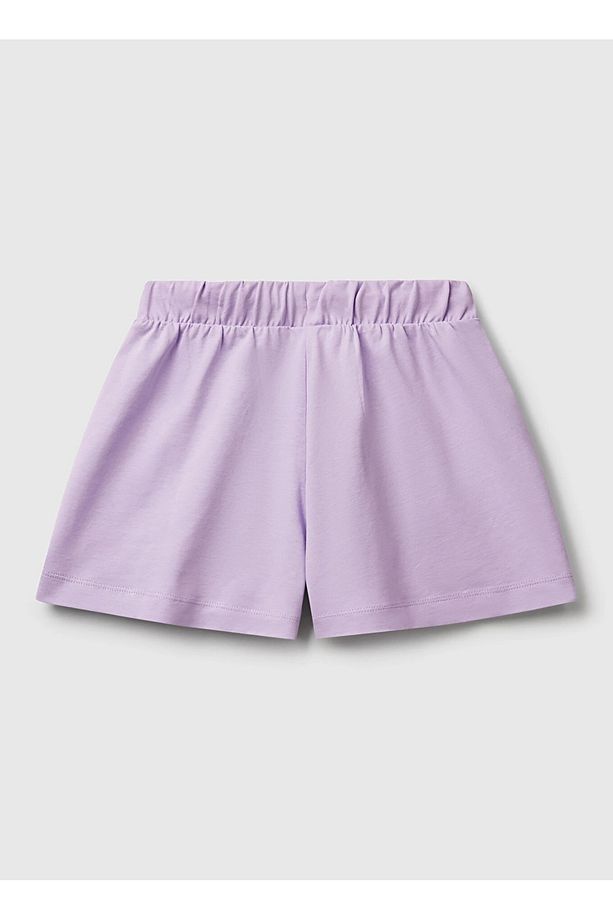 Normal Bel Regular Fit Lila Kız Çocuk Şort 3BL0C903I - 3