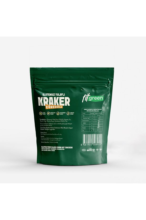 Fit Green Glutensiz Yulaflı Çörekotlu Kraker - 6