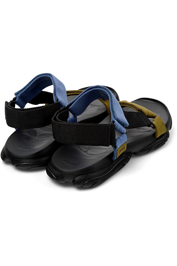 Men's Summer Sandals with Hook And Loop Straps, Open-Toe, Comfy Sole, Color Block Karst - 4