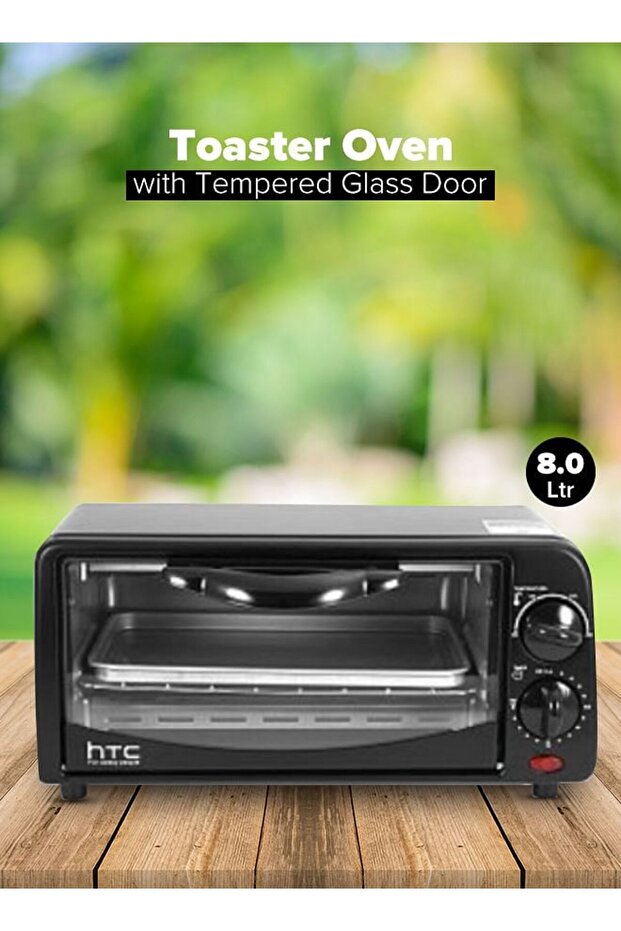 Countertop Toaster Oven 8 L 700 W Black
