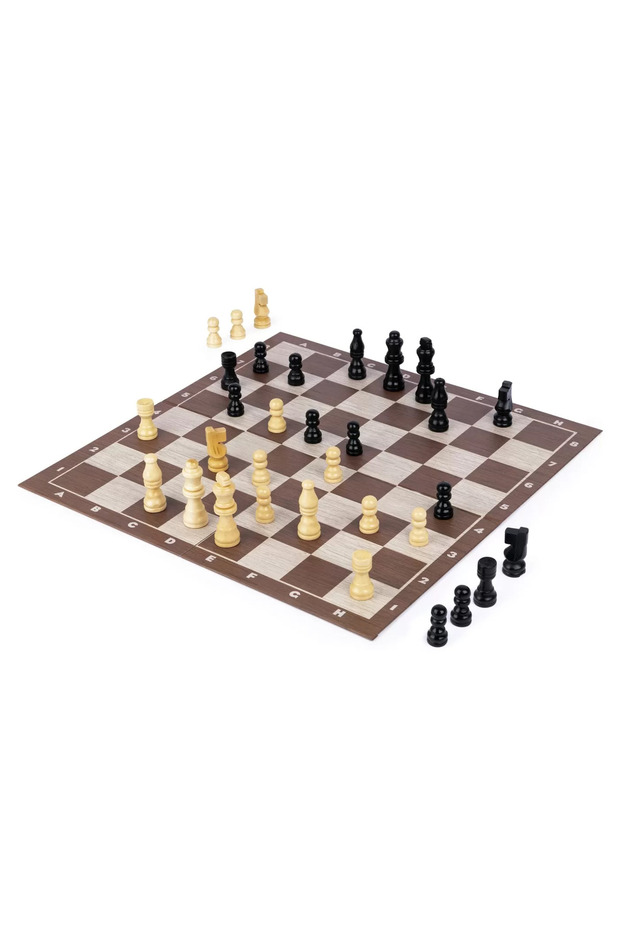 CHESS GAME WITH WOODEN BOARD - 7