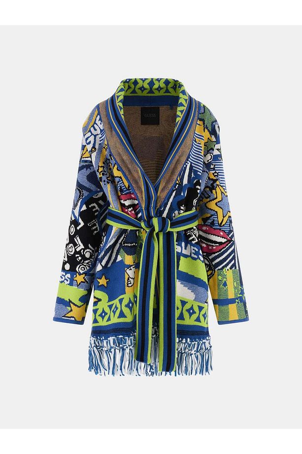 Kadın Heidi Multi-color Kemerli Hırka - 7