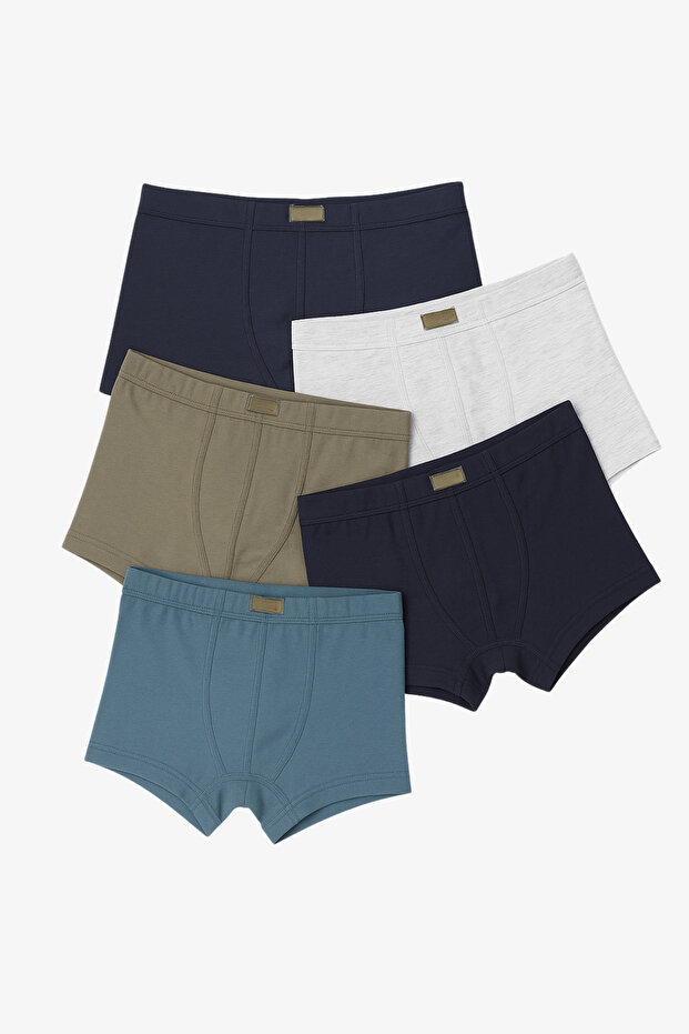 بوكسر أساسي للأولاد مكون من 5 قطع متعدد الألوان - 2