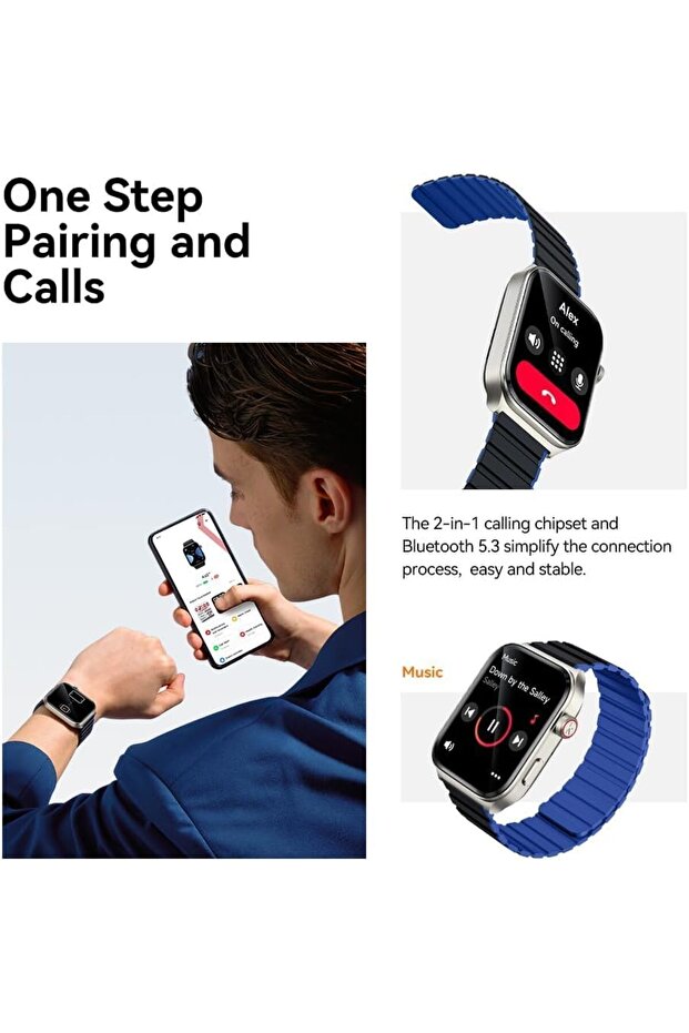 KIESLECT Ks2 Calling Smart Watch - Midnight blue - 5