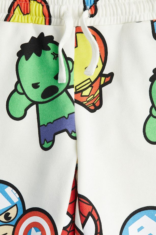 Baskılı Sweatshirt Şort - 2
