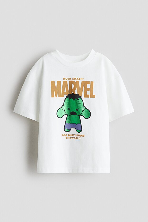 Baskılı Oversize Tişört - 3