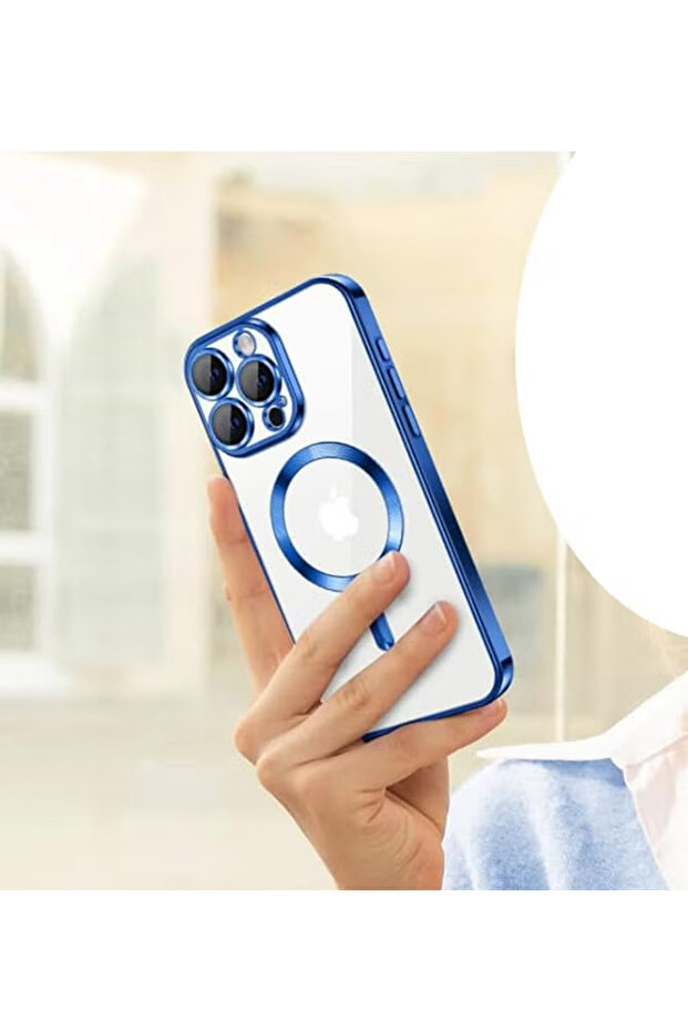 غطاء ماج سيف أزرق ناعم لهاتف آيفون 11 - 3