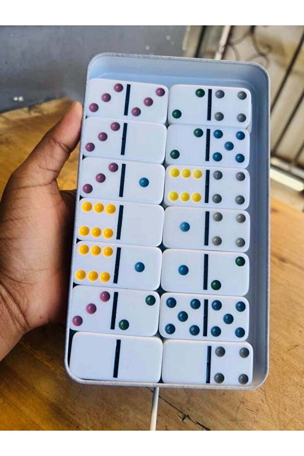 Classic Dominoes Game Set – Rectangular Tiles for Family Fun & Strategy Play