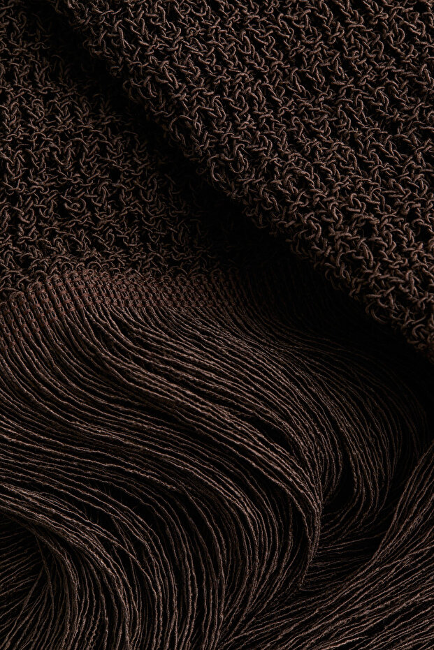 Püsküllü Triko Elbise - 2