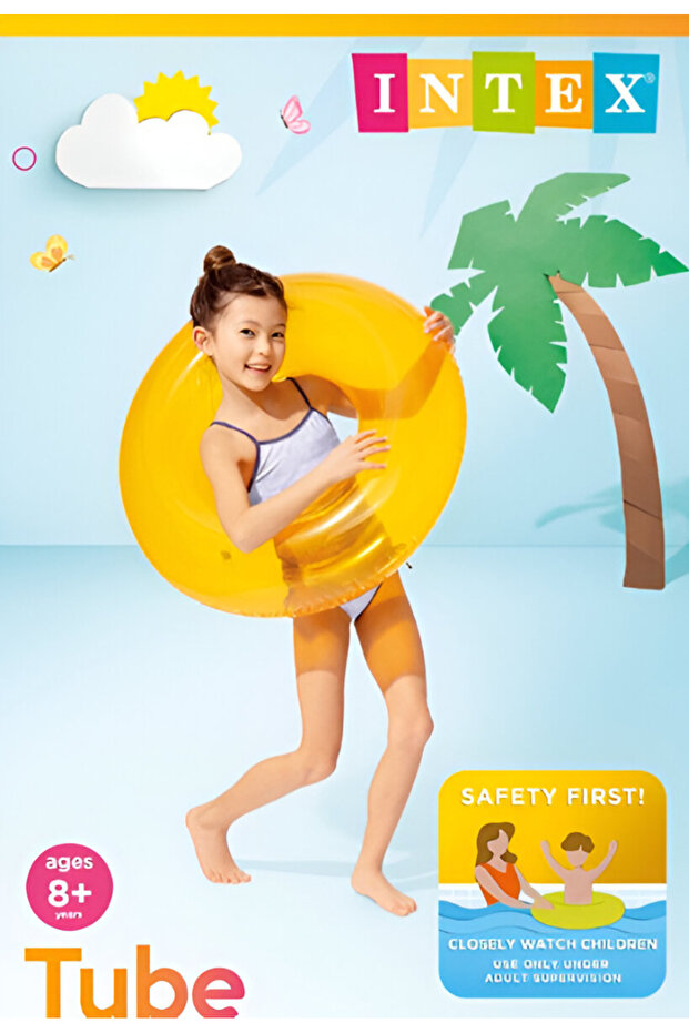 Transparent Inflatable Pool Swim Tubes - 1