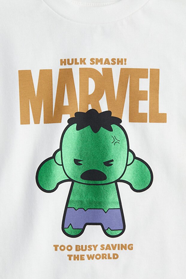 Baskılı Oversize Tişört - 4