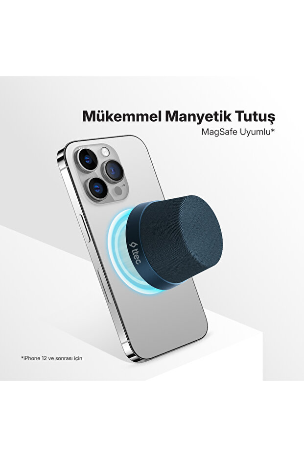 Vox Mini M Magsafe Uyumlu 2’si 1 Arada Kablosuz Bluetooth Hoparlör Lacivert 2BH13L - 3