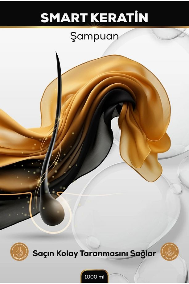 Evoque Smart Keratin Şampuan / Yıpranmış Saçlar için Canlandırıcı Şampuan / - 4
