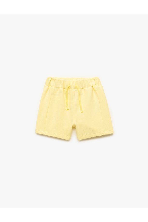 Pamuklu Beli Lastikli Basic Şort - 1