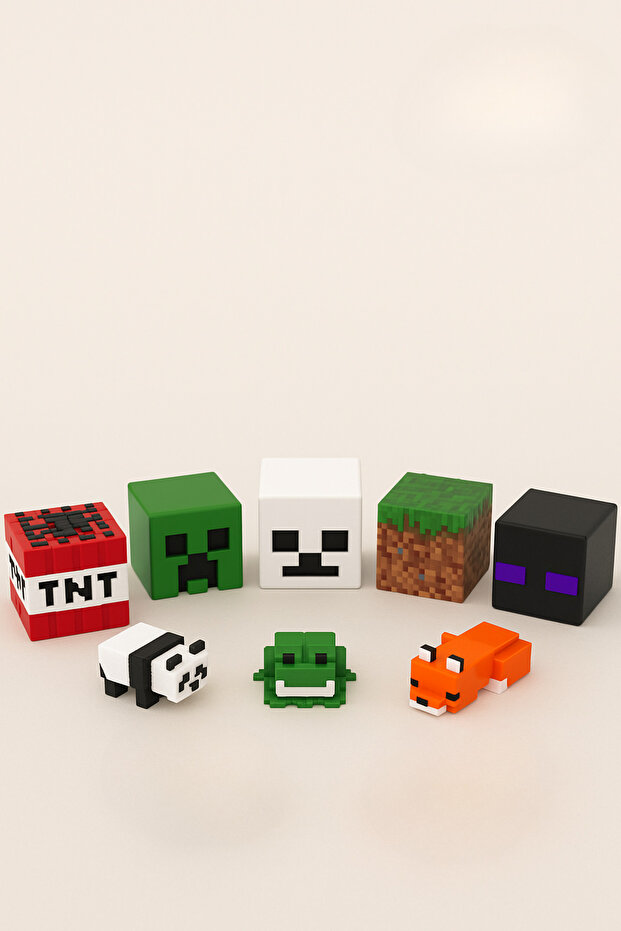 8 Adet Minecraft Figür Seti - 2