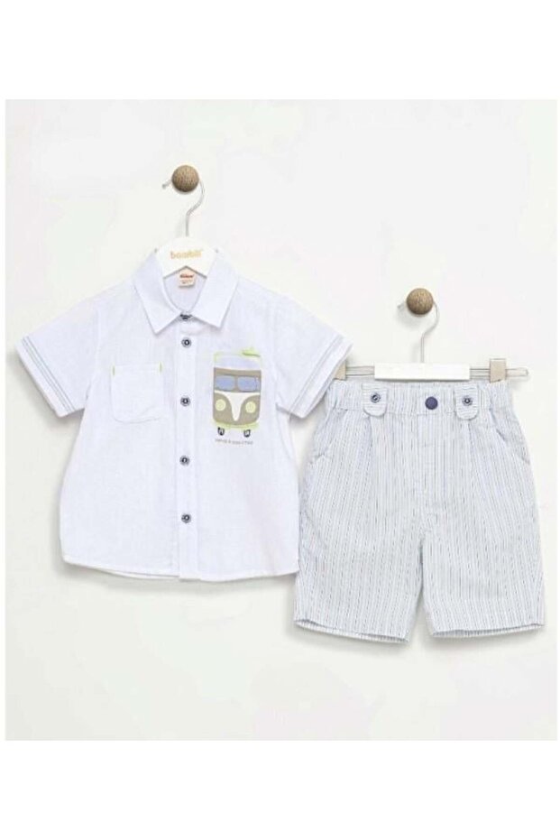 Baby Boy Striped Shorts and Shirt Set