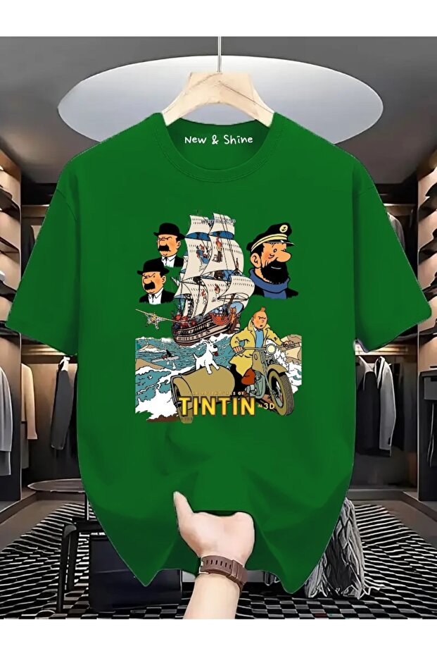 Tintin Captain Printed Oversize T-Shirt