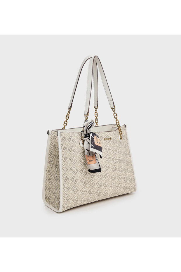 حقيبة توت يومية باللون البيج - 2