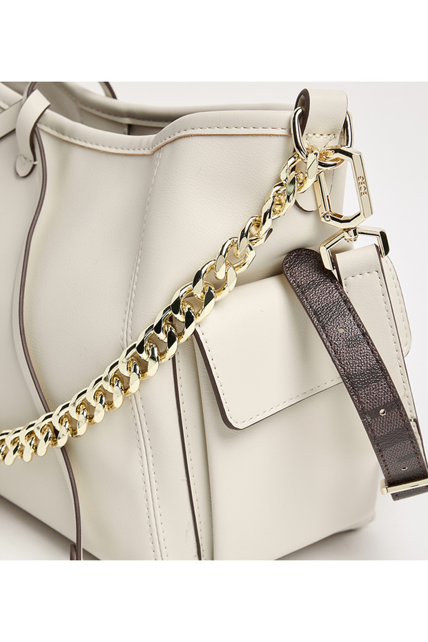 حقيبة كتف هوبو باللون البيج - 5