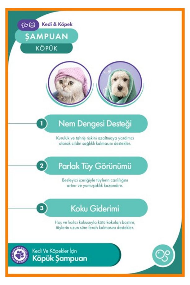 NomNom Kedi ve Köpekler İçin Köpük Şampuan 200 ml - 2