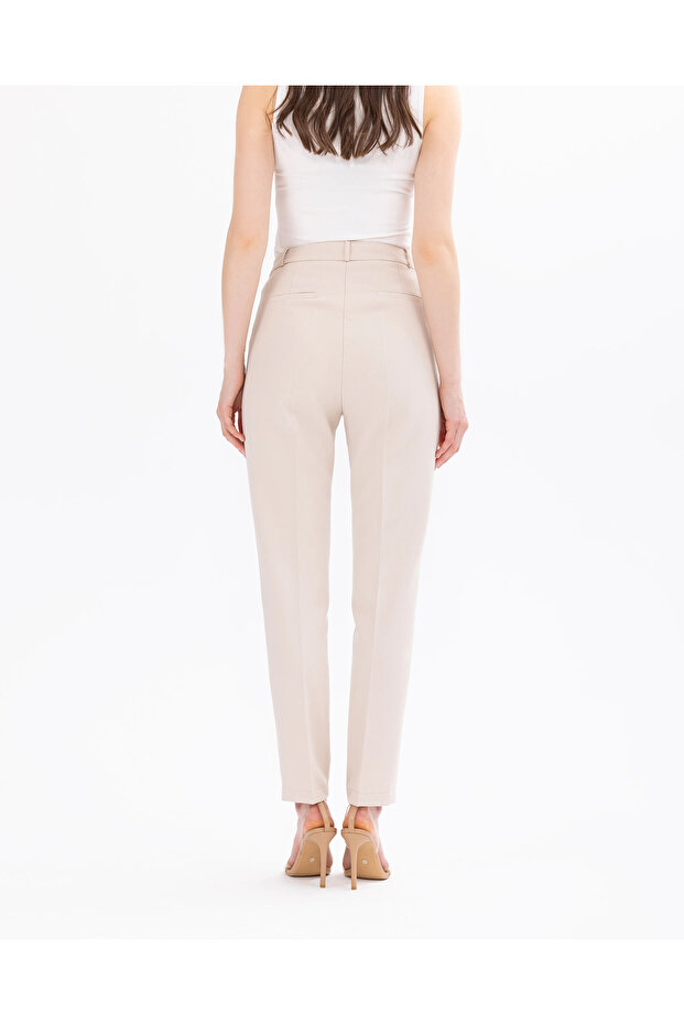 Düğmeli Bilek Boy Pantolon - 6