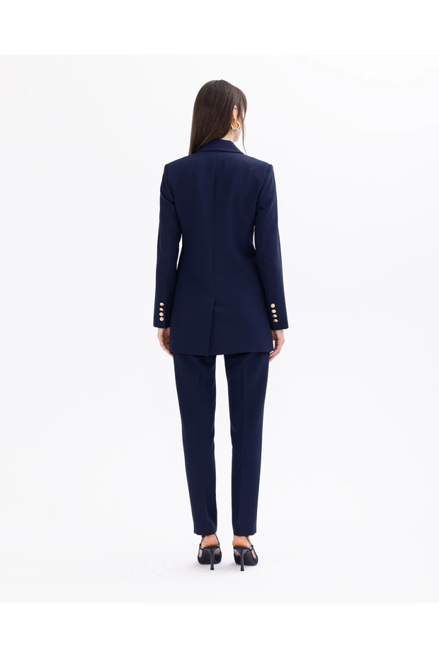 Düğmeli Bilek Boy Pantolon - 8