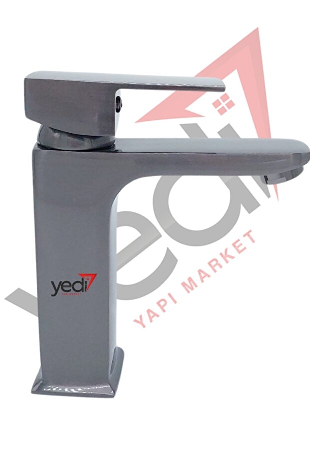 Anthracite Square Model Fixed Sink Faucet - 4