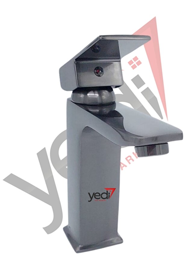 Anthracite Square Model Fixed Sink Faucet - 3