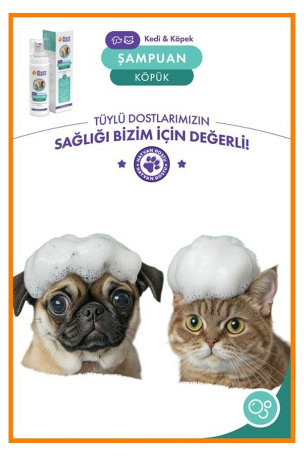 NomNom Kedi ve Köpekler İçin Köpük Şampuan 200 ml - 4