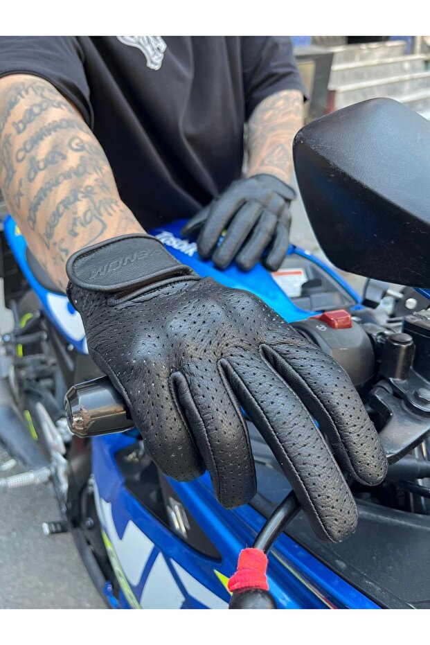 670 ELDİVEN DERİ SİYAH - 3