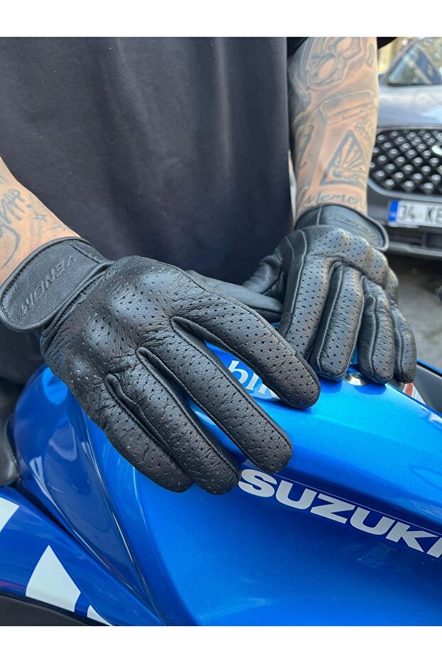 670 ELDİVEN DERİ SİYAH - 2