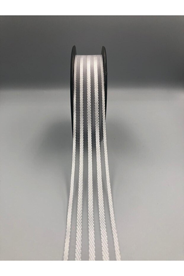 5 Yards Striped Chiffon Ribbon 2.5cm White Bundle Embellishment Dowry Bridal, Organza Ribbon Design