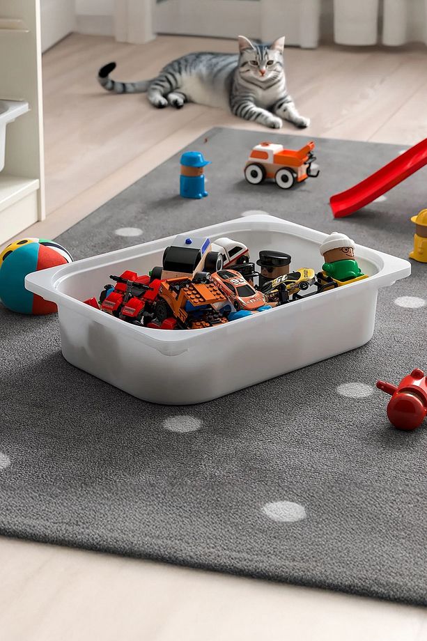 Montessori Oyuncak Dolabı Kutusu Saklama Kutusu 41x30,5x10 Cm Çocuklar Için Aktive Kutusu - 1