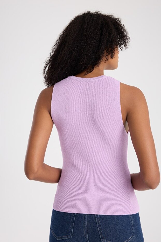 Basic Kolsuz Crop Kadın Triko - 6