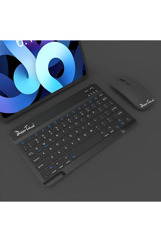PC/Notebook/Macbook Uyumlu Kablosuz Şarj Edilebilir Klavye Mouse Seti Sessiz Türkçe Karakter Klavye - 1