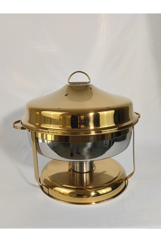 Gold Decal Stainless Steel Chafing Dish with Hook