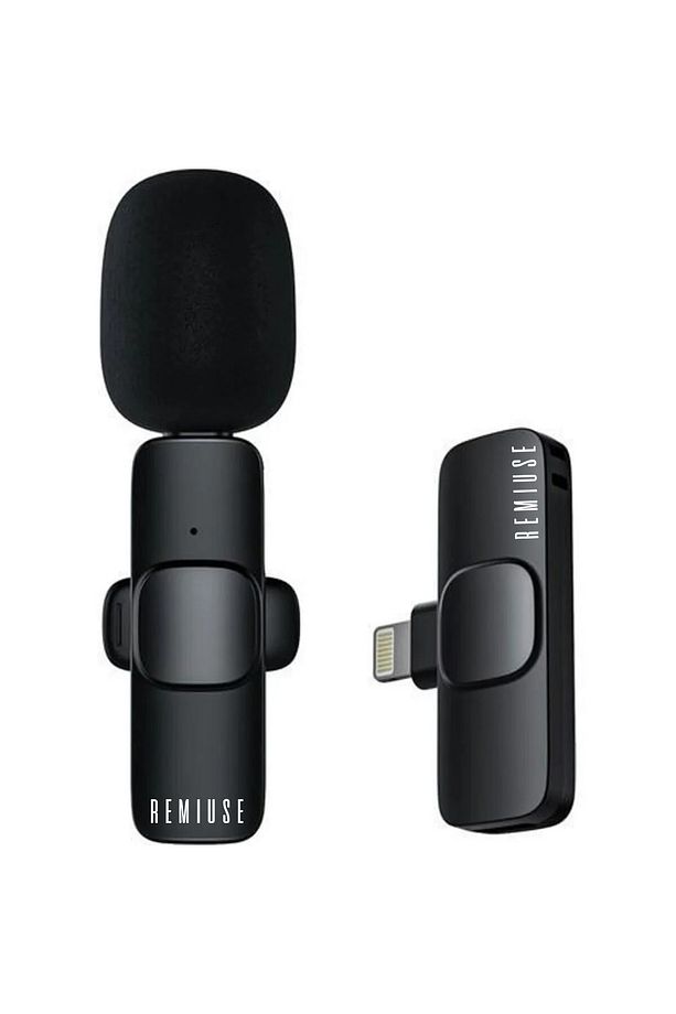 Kablosuz Yaka Mikrofonu 2'li Mini Wireles Lightning Mikrofon | Youtube, Tiktok, Canlı Yayın için - 2