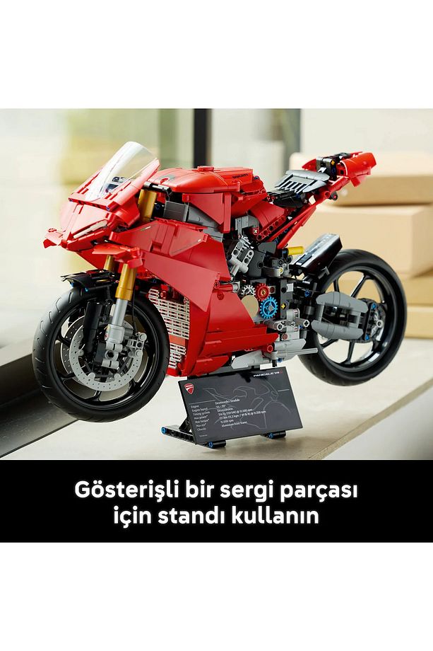 ® Technic Ducati Panigale V4 S Motosiklet 42202 - 18+ Yaratıcı Model Yapım Seti (1603 Parça) - 10