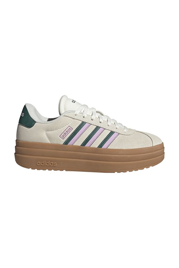 Damskie trampki beżowe ADIDAS-JI1788 OWHITE/CGREEN/BLILIL - 1