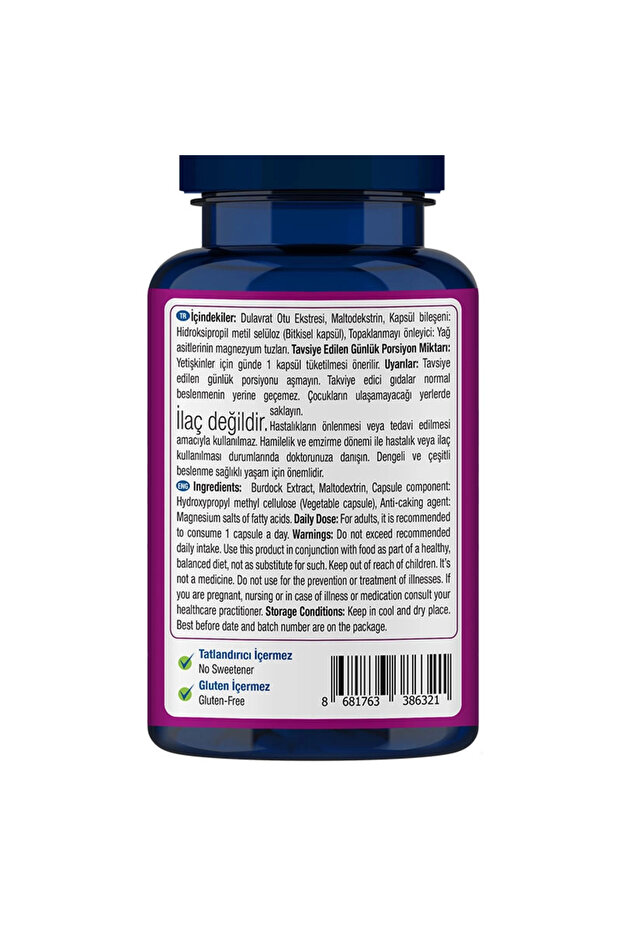 Burdock Root Dulavrat Otu 500 Mg 60 Kapsül - 3