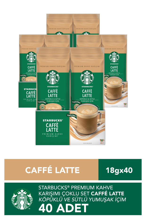 Caffè Latte Premium Kahve Karışımı 4 x 10'lu Paket (10x18g) - 1