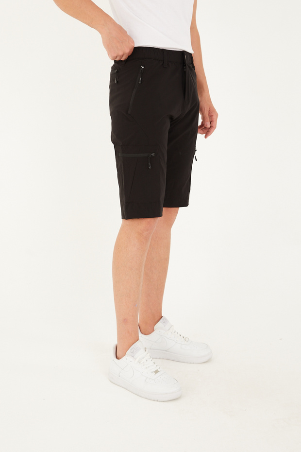 Camp715 Outdoor Tactical Water Repellent Summer Men's Black Tactical Shorts