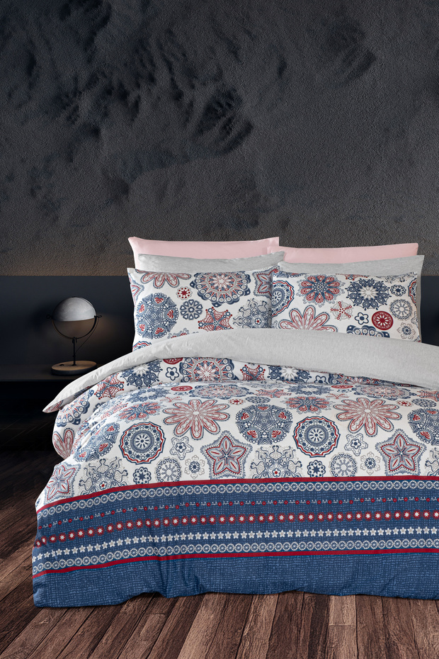 Double Duvet Cover Set with Elastic Sheet Star