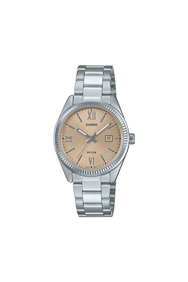 CASIO Women's Analog Orange Dial Watch - LTP-1302DD-4A2VDF - 1