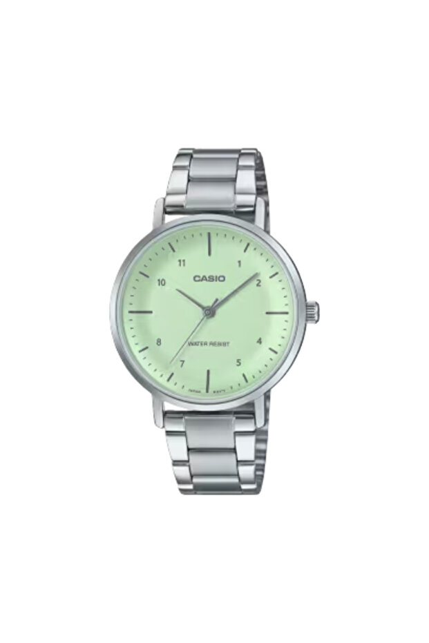 CASIO Women's Analog Green Dial Watch - LTP-VT03D-3BDF