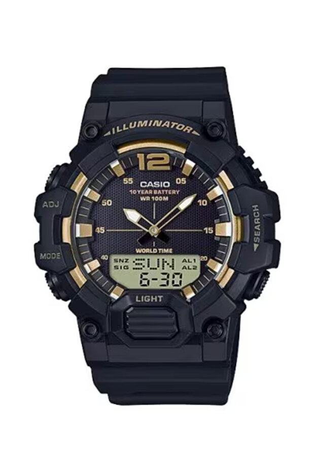 CASIO Men's Analog-Digital Black Dial Watch - HDC-700-9A
