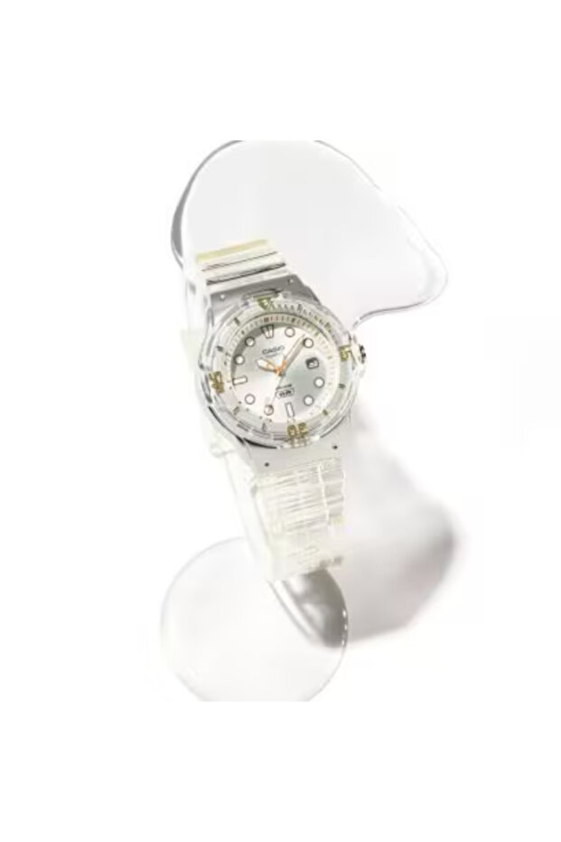 ساعة كاسيو النسائية التناظرية ذات الميناء الأبيض - LRW-200HS-7EVDF - 2