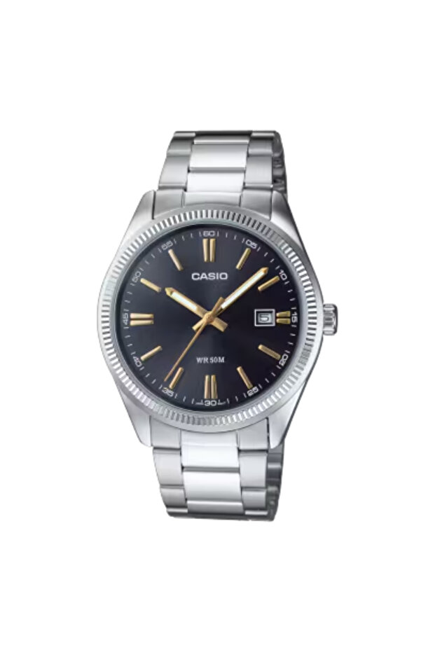 CASIO Men's Analog Black Dial Watch - MTP-1302D-1A2 - 1